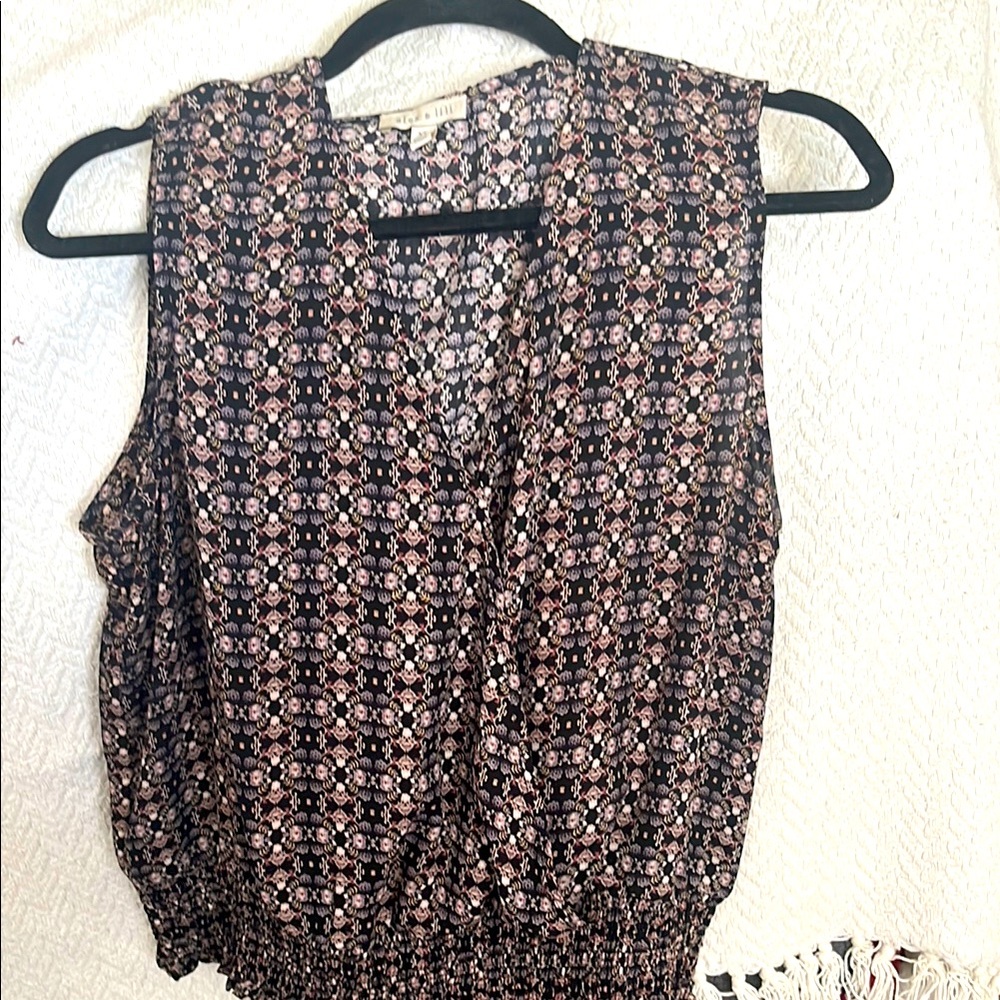 Floral Sleeveless Top